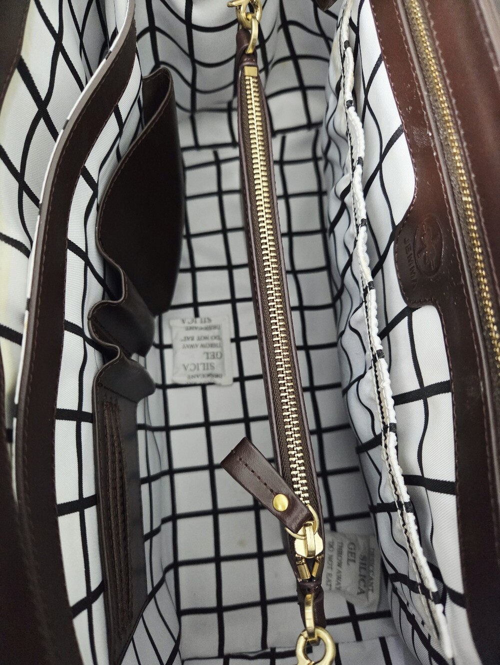 JEMMA EMMA TRAVELER 39 LAPTOP WORK BAG - MAHOGANY BROWN - Picture 9 of 10